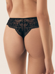 Majtki tanga damskie koronkowe Esotiq Blueberry 42556-99X M Czarne (5903972524534) - obraz 2