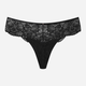 Majtki tanga damskie koronkowe Esotiq Blueberry 42556-99X M Czarne (5903972524534) - obraz 7