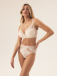 Majtki figi damskie z wysokim stanem Esotiq Blueberry 42558-01X XL Kremowe (5903972525135) - obraz 4