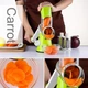Овощерезка Tabletop Drum Grater Kitchen Master с 3 насадками, зеленая - изображение 6