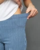 Джинсы/леггинсы летние, легкие в полоску женские Calzedonia Синий (modp0474 blue (S (36)) - изображение 5