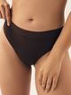 Majtki tanga damskie prążkowane Bloovii Larleen 42501-89X S Brązowe (5903972541944) - obraz 1