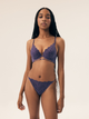 Majtki brazyliany damskie koronkowe Esotiq Bari 42510-59X L Granatowe (5903972526897) - obraz 4