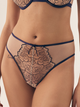 Majtki figi damskie z wysokim stanem Esotiq Batty 42517-59X 2XL Granatowe (5903972528631) - obraz 1