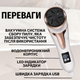 Электрическая пилка пемза, электрическая пемза для ног аккумуляторная с LCD дисплеем с вакуумнным пылесосом + набор для педикюра (арт.2326) - изображение 2