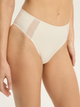 Majtki tanga damskie z wysokim stanem Esotiq Blank 42882-01X XL Kremowe (5903972553664) - obraz 1
