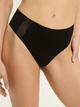 Majtki tanga damskie z wysokim stanem Esotiq Blank 42882-99X S Czarne (5903972553565) - obraz 1