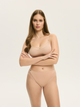 Majtki figi damskie z wysokim stanem Esotiq Blissy 42889-80X XL Beżowe (5903972557341) - obraz 3