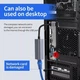 Мережевий адаптер USB Type-C - RJ45 LAN Ethernet Гігабіт 1000 Мбіт/с Aluminium Dark Grey (48737) - зображення 5
