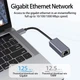 Мережевий адаптер USB Type-C - RJ45 LAN Ethernet Гігабіт 1000 Мбіт/с Aluminium Dark Grey (48737) - зображення 6