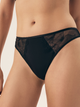 Majtki brazyliany damskie siateczkowe Esotiq Bluey 42987-99X L Czarne (5903972560679) - obraz 1