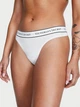 Трусики стрінги жіночі Victoria's Secret Logo Cotton Thong Panty S білий (26823781) - изображение 1