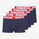 Zestaw majtek męskich typu bokserki 5 szt Henderson Ohio 43181-MLC 2XL Granatowy/Czerwony (5903972519844) - obraz 1