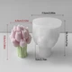 Силиконовая форма Молд для мыла букет тюльпанов - изображение 2