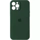 Чохол Silicone Premium case з захистом камери для iPhone 13 Pro Full Camera Protective dark green 9720 - изображение 1