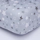 Простирадло на резинці Moon&Star Silver Stars Бязь Gold Люкс 80х200х25 см (MS-850000902) - зображення 1