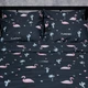 Комплект постільної білизни Moon&Star Satin Elit «Flamingo» Полуторний Євро 160х220 наволочки 4х50х70 (MS-820008318) - зображення 3