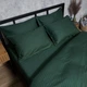 Комплект постільної білизни Moon&Star Satin Stripe «Mystic Green» Полуторний Євро 160х220 наволочки 2х70х70 (MS-820008632) - зображення 4