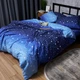 Пододеяльник Moon&Star Бязь Gold Люкс Night Glow Полуторное 143 x 210 см (MS-870000680) - изображение 4