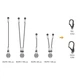 Амортизатор рывка Singing Rock Reactor 140 Rope "Y", 155 см, с 2 карабинами K355, Black/White - изображение 2