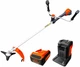 Кусторез аккумуляторный GTM BC56/1800BL KIT 56 В нож + косильная головка, аккумулятор 4А/ч + зарядное устройство (BC56/1800BL_KIT) - изображение 2