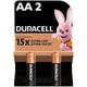 Батарейка Лужні батарейки Duracell AA, 2 шт. в упаковці (2 шт.) - зображення 1