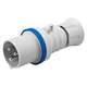 Силова вилка 2P+E 32А 230В переносна IP44 синя [GW60015H] IEC 309 HP GEWISS - зображення 1