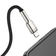 Кабель Baseus Cafule Series Metal Data Cable USB to Lightning 2.4A 0.25m Black (CALJK-01) - зображення 4