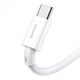 Кабель Baseus Superior Series Fast Charging Data Cable USB to Type-C 66W 2m White (CATYS-A02) - изображение 3
