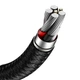 Кабель Baseus Cafule Series Metal Data Cable USB to Type-C 66W 0.25m Black (CAKF000001) - зображення 5