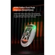 Ігрова бездротова миша MEETION Wired, 2.4G, Bluetooth Gaming mouse GW33, 6 Keys, 200-10000DPI, 650mAh, 25-60h, RGB, white - зображення 15