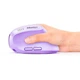 Беспроводная мышь MEETION 2.4G, Bluetooth Office Vertical Mouse BTM008, 57°, 800-1200-1600-2400dpi, 500mAh, 400h, Type-C charging, purple - изображение 6