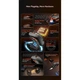 Ігрова бездротова миша MEETION Wired, 2.4G. Bluetooth Gaming Mouse With Charing Base GW38, 6 Keys, 8000dpi, 650mAh, 30-60h, RGB, black - зображення 6