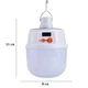 Фонарь для кемпинга аккумуляторный, лампочка с крючком 2022 Solar Emergency Charging Lamp солнечная и акк. для дома, для дачи, для похода, для отдыха, для туризма, для кемпинга, для охоты, для рыбалки - изображение 2