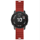 Ремешок Garmin Fenix 7 6 Pro Solar 5 Plus Sapphire Frenner 945 935 marq гармин феникс Quick Fit 22 мм красный - изображение 2