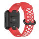 Ремешок для часов Redmi Watch 2 Lite / Xiaomi Mi Watch 2 силиконовый перфорированный Красный Белый - изображение 3