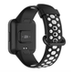 Ремешок для часов Redmi Watch 2 Lite / Xiaomi Mi Watch 2 силиконовый перфорированный Черный Белый - изображение 3