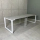 Кухонный стол трансформер MebliRoMax Long Maxi 3,0 м Бетонный камень /Белый (УТП017699) - изображение 1