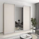 Шкаф-купе трехдверный MebelStar Уни AL 2ДСП/Зеркало 250x45x240 см Кашемир (MBS-1955) - изображение 1