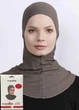 Підхіджабник Ecardin Climafit Hijab Bone З Сіткою, Дихаючий, One Size, Кава З Молоком - изображение 2
