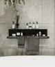 Вішак-полиця під рушники NC Home Towel shelf чорний 110102 - зображення 2