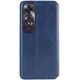 Противоударный Кожаный чехол-книжка GETMAN Cubic (PU) для Oppo A60 4G Синий - изображение 4