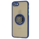 Чохол Fiji Colorframe для Apple iPhone 8 матовий бампер з кільцем підставкою Dark Blue - зображення 1