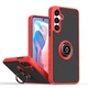 Чехол Fiji Colorframe для Samsung Galaxy S24 FE (S721) матовый бампер с кольцом подставкой Red - изображение 1
