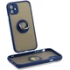 Чехол Fiji Colorframe для Apple iPhone 11 матовый бампер с кольцом подставкой Dark Blue - изображение 1