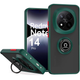 Чехол Fiji Colorframe для Xiaomi Redmi Note 14 Pro матовый бампер с кольцом подставкой Green - изображение 1