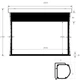Проекционный экран GrandView CB-P100 4:3 WM5(SSW) настенный потолочный 100" 203x152см - изображение 11