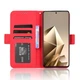 Чехол-книжка с кармашками Deexe Wallet Stand для Infinix Note 50 / Note 50 Pro - Red - изображение 3