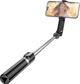 Монопод для селфі з триногою Hoco K20 (Bluetooth пульт) 980 mm Black (40313) - зображення 4
