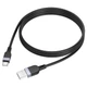 Кабель для смартфонів HOCO X109 Energy, USB-A – Type-C, силіконовий, чорний, 1 м, до 3A, передача даних - зображення 3